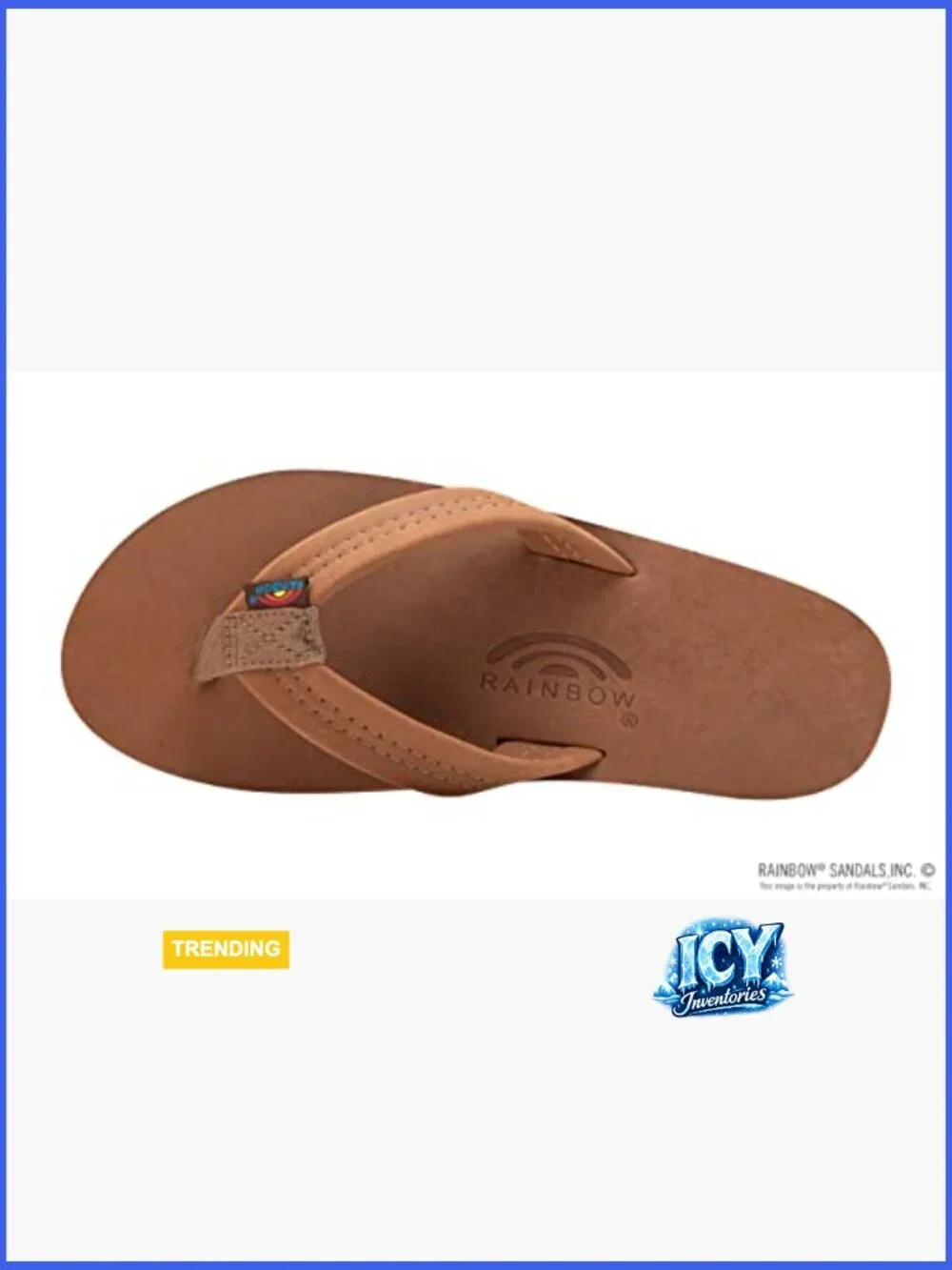 Men's Double Layer Leather Thong Sandals with Arch Support
